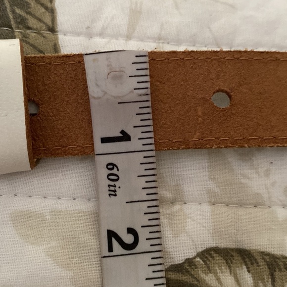 Línea Pelle white leather belt